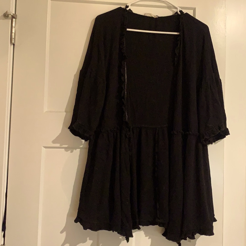 Altar’d State Black Elbow Length Cardigan